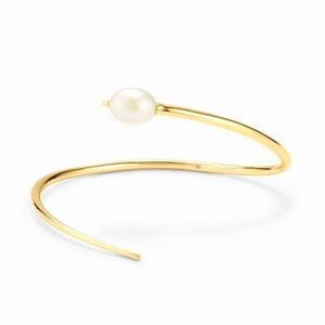 Stella & Dot + Rebecca Minkoff Natriella Pearl Cuff Bracelet Gold Tone 4767